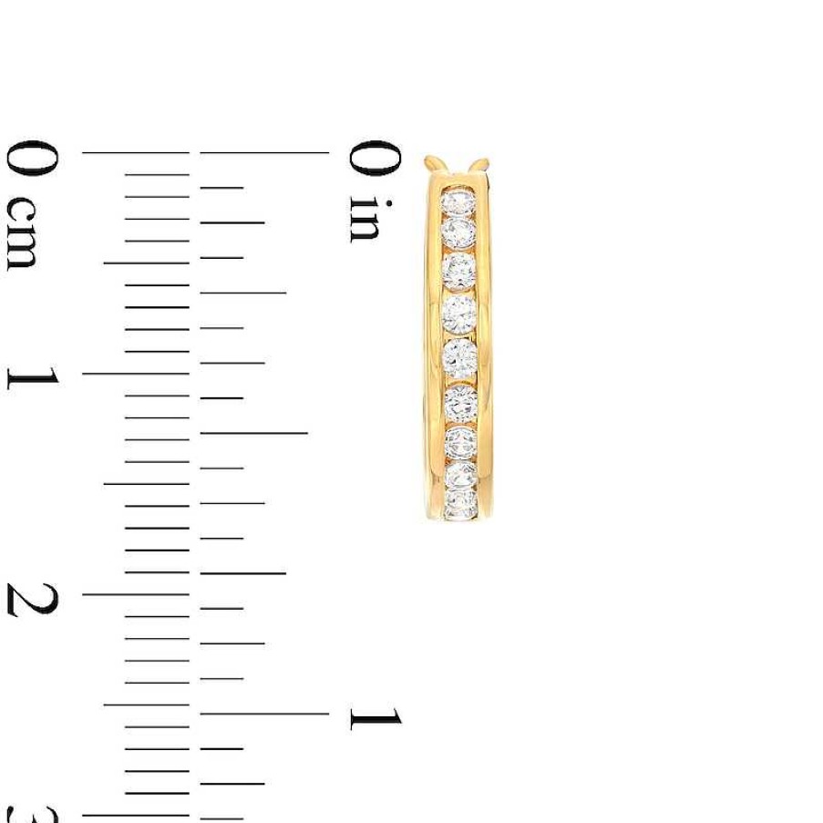 Zales 1/2 Ct. T.W. Certified Lab-Created Diamond Ten Stone Hoop Earrings In 14K Gold (F/Si2) Earrings