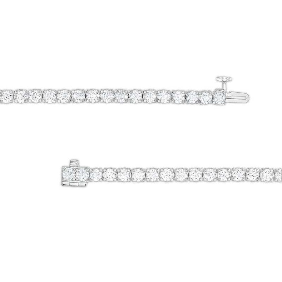 Zales 7 Ct. T.W. Diamond Tennis Bracelet In 14K White Gold 7.25" Bracelets