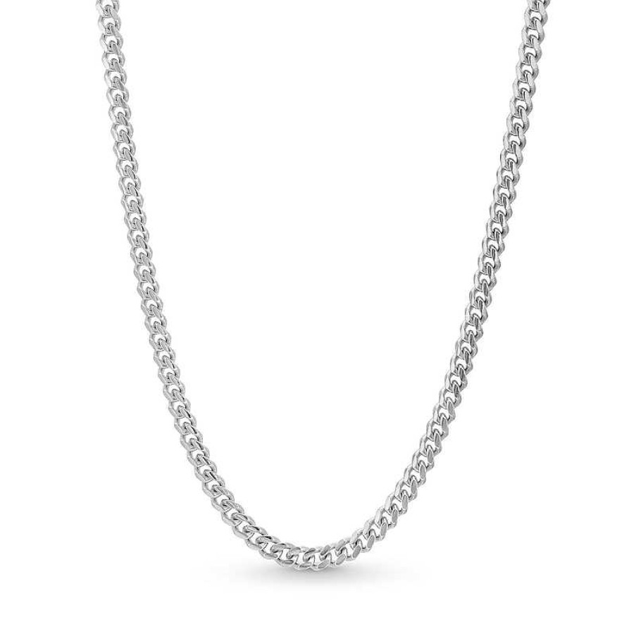 Zales 3.5Mm Solid Miami Cuban Chain Necklace In Sterling Silver - 20" Necklaces