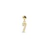 Zales Pdpaola At Zales Cubic Zirconia Number "7" Bead Charm In Sterling Silver With 18K Gold Plate Necklaces