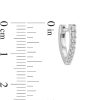 Zales 1/5 Ct. T.W. Diamond Wishbone-Shaped Huggie Hoop Earrings In Sterling Silver Earrings