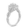 Zales Celebration Ideal 1-1/2 Ct. T.W. Emerald-Cut Diamond Frame Engagement Ring In 14K White Gold (I/I1) Rings