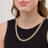 Zales 10.75Mm Cuban Curb Chain Necklace In 14K Gold - 24" Necklaces