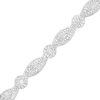 Zales 2 Ct. T.W. Multi-Diamond Alternating Ribbon Line Bracelet In 10K White Gold 7.25" Bracelets