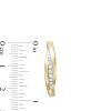 Zales 1/4 Ct. T.W. Diamond Bypass Hoop Earrings In 10K Gold Earrings