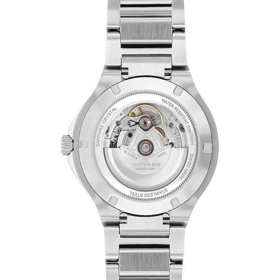 Movado Ladies' Movado Se Automatic Diamond Accent Two-Tone Pvd Watch With Silver-Tone Dial (Model: 607681) Watches