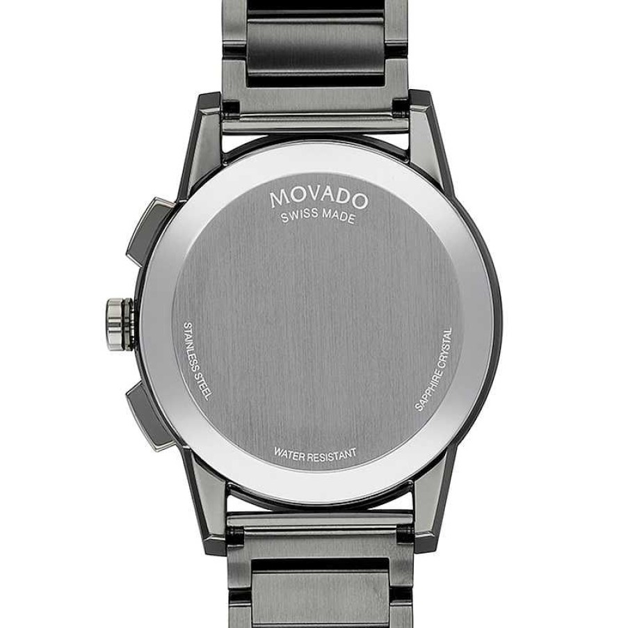 Movado Men'S Movado Museum® Sport Two-Tone Pvd Chronograph Watch With Black Dial (Model: 0607558) Watches