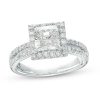 Zales True Lab-Created Diamonds By Vera Wang Love 2 Ct. T.W. Square Frame Engagement Ring In 14K White Gold (F/Vs2) Rings