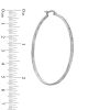 Zales 40Mm Diamond-Cut Hoop Earrings In Stainless Steel Earrings