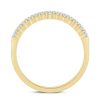 Zales 1/4 Ct. T.W. Certified Diamond Thirteen Stone Wedding Band In 14K Gold (I/Si2) Rings