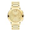 Movado Bold Men'S Movado Bold® Evolution Gold-Tone Ip Chronograph Watch With Gold-Tone Dial (Model: 3601098) Watches