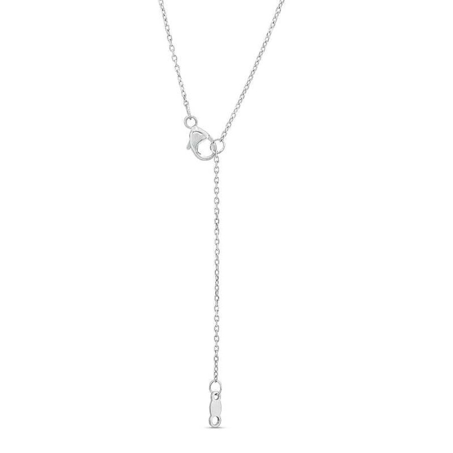 Zales You Me Us 1/3 Ct. T.W. Diamond Interlocked Circles Necklace In 10K White Gold 19" Necklaces