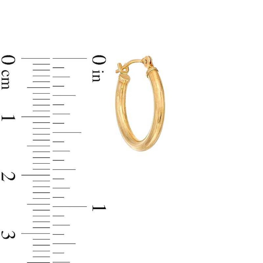 Zales 16Mm Hoop Earrings In 14K Gold Earrings