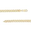 Zales 6.0Mm Diamond-Cut Bevelled Edge Curb Chain Bracelet In Solid 10K Gold - 7.5" Bracelets