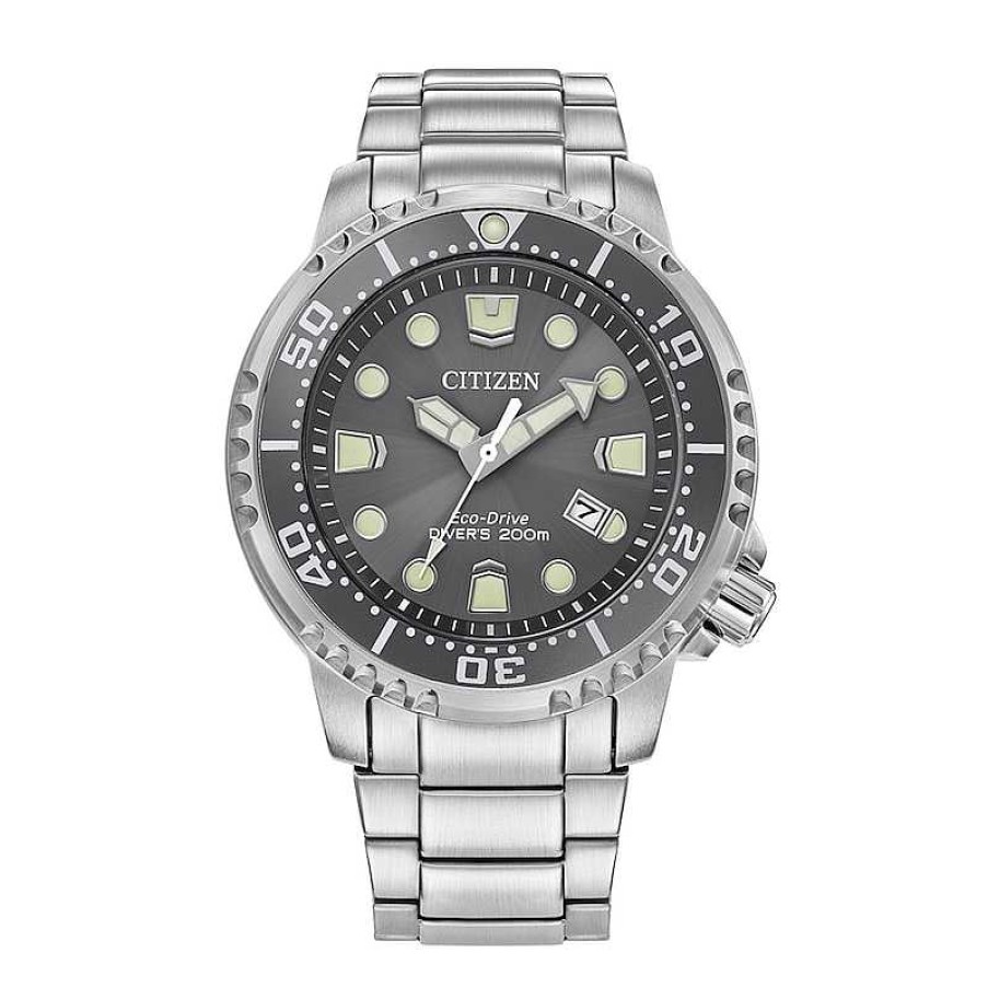 Citizen Men'S Citizen Eco-Drive® Promaster Marine Watch With Sunray Grey Dial (Model: Bn0167-50H) Watches