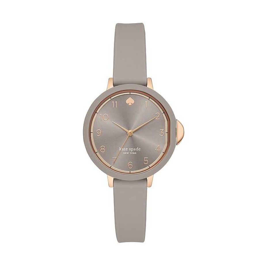 Kate Spade Ladies' Kate Spade Park Row Rose-Tone Strap Watch With Grey Dial (Model: Ksw1519) Watches