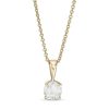 Zales 5/8 Ct. Diamond Solitaire Pendant In 10K Gold (I/I3) - 18" Necklaces