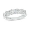 Zales True Lab-Created Diamonds By Vera Wang Love 1-1/2 Ct. T.W. Alternating Anniversary Band In 14K White Gold (F/Vs2) Rings