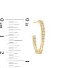 Zales 1-1/2 Ct. T.W. Certified Lab-Created Diamond Curved Open Hoop Earrings In 14K Gold (F/Si2) Earrings