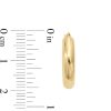 Zales 18.0Mm Tube Hoop Earrings In Hollow 14K Gold Earrings