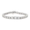 Zales White Lab-Created Sapphire Tennis Bracelet In Sterling Silver Bracelets