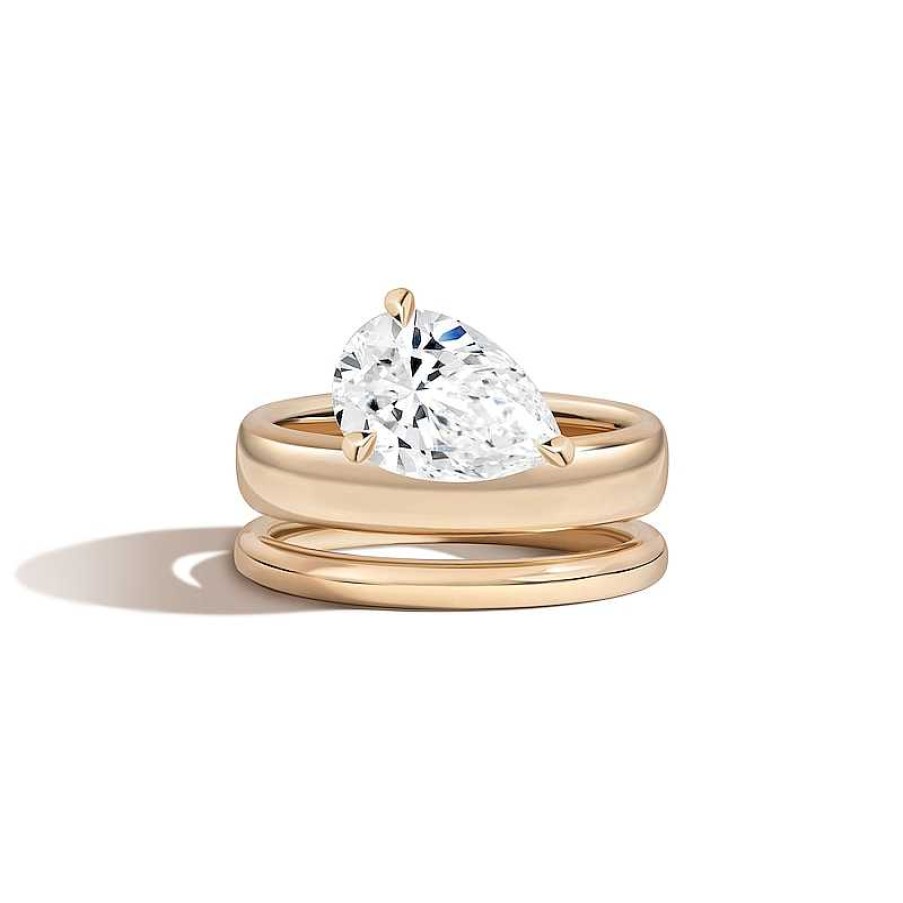 Zales Zales X Shahla 2 Ct. Certified Pear-Shaped Lab-Created Diamond Solitaire Double Donut Engagement Ring In 14K Gold Rings