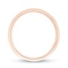 Zales Men'S 6.0Mm Engravable Low Dome Comfort-Fit Wedding Band In 10K Rose Gold (1 Line) Rings