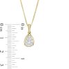 Zales 1/4 Ct. T.W. Pear-Shaped Multi-Diamond Pendant In 10K Gold Necklaces