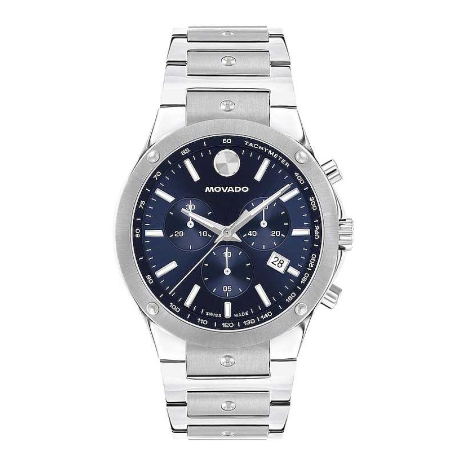 Movado Men'S Movado Se Chronograph Watch With Blue Dial (Model: 0607931) Watches