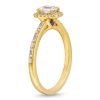 Zales Vera Wang Love Collection 3/4 Ct. T.W. Emerald-Cut Diamond Frame Art Deco Engagement Ring In 14K Gold (I/Si2) Rings