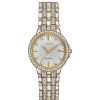 Citizen Ladies' Citizen Eco-Drive® Silhouette Crystal Accent Two-Tone Watch With Silver-Tone Dial (Model: Ew2344-57A) Watches