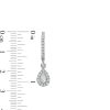 Zales 1 Ct. T.W. Pear-Shaped Diamond Frame Drop Earrings In 10K White Gold Earrings