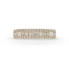 Zales 5/8 Ct. T.W. Baguette And Round Diamond Triple Row Anniversary Band In 14K Gold Rings