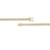 Zales 2 Ct. T.W. Diamond Two-Stone "S" Curve Tennis Necklace In Sterling Silver With Yellow Rhodium - 17" Necklaces