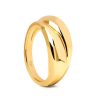 Zales Pdpaola At Zales Bypass Ring In Sterling Silver With 18K Gold Plate Rings