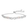 Zales Diamond Accent Infinity "Mom" Bolo Bracelet In Sterling Silver And 10K Rose Gold - 9.5" Bracelets