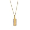 Zales 1/6 Ct. T.W. Diamond Border Dog Tag Pendant In 10K Gold Necklaces