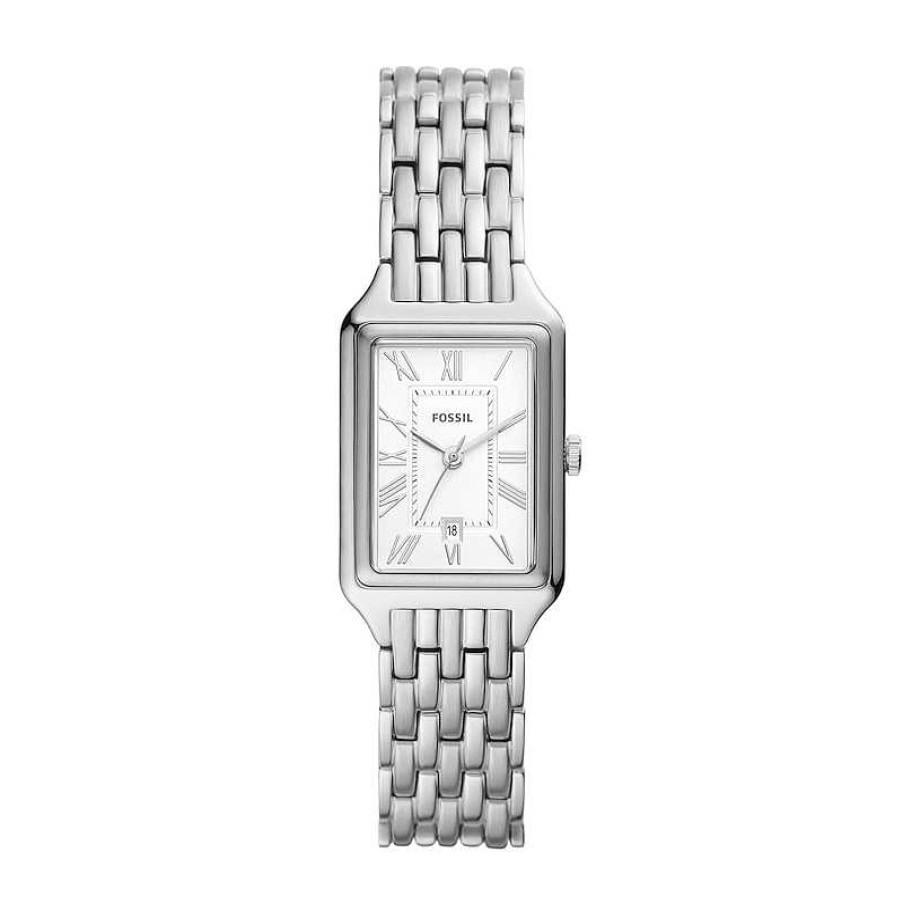 Fossil Ladies' Fossil Raquel Watch With Rectangular White Dial (Model: Es5221) Watches