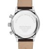 Movado Men'S Movado Heritage® Circa Chronograph Brown Leather Strap Watch With White Dial (Model: 3650132) Watches