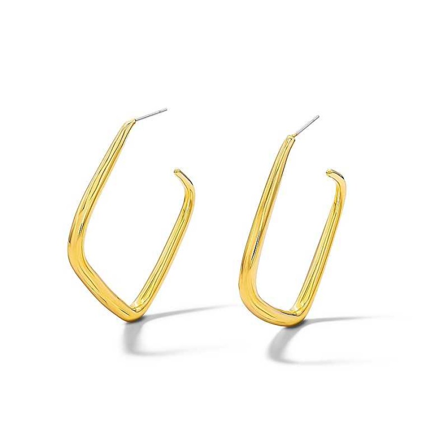 Zales Zales X Soko Laini Maxi Hoop Earrings In Brass With 24K Gold Plate Earrings