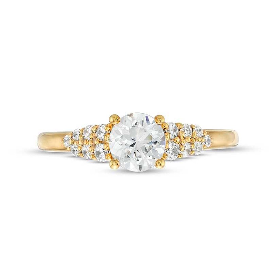 Zales Vera Wang Love Collection 1 Ct. T.W. Diamond Split Shank Engagement Ring In 14K Gold Rings