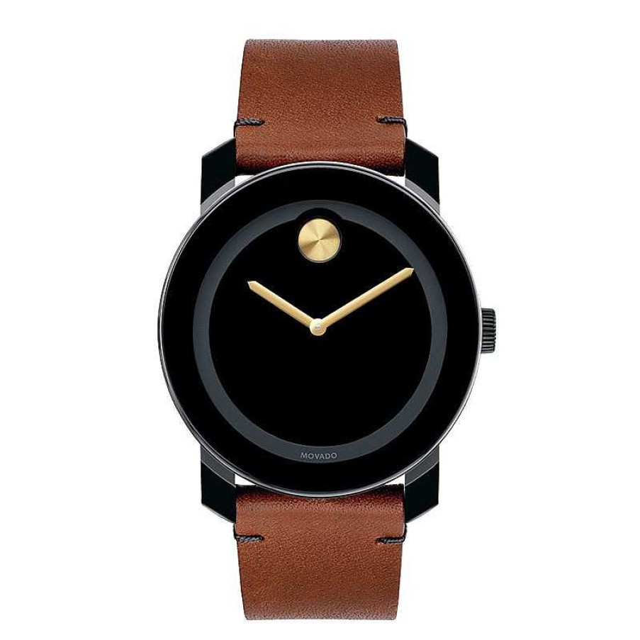 Movado Men'S Movado Bold® Strap Watch With Black Dial (Model: 3600305) Watches