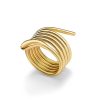 Zales Zales X Soko Dash Coil Ring In Brass With 24K Gold Plate Rings