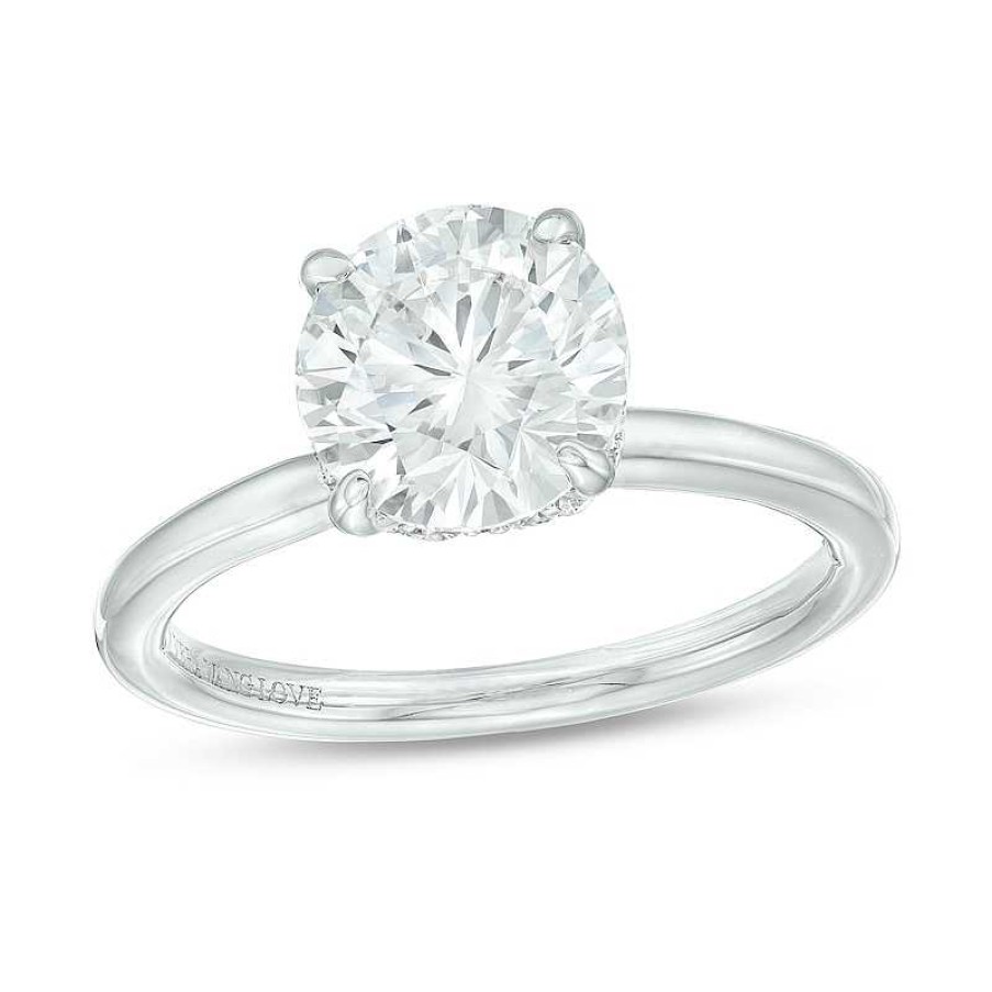 Zales True Lab-Created Diamonds By Vera Wang Love 2 Ct. T.W. Solitaire Engagement Ring In 14K White Gold (F/Vs2) Rings