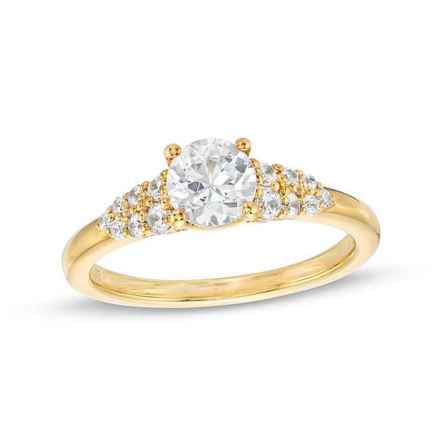 Zales Vera Wang Love Collection 1 Ct. T.W. Diamond Split Shank Engagement Ring In 14K Gold Rings