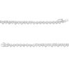 Zales Heart-Shaped And Round White Lab-Created Sapphire Graduated Alternating Riviera Tennis Necklace In Sterling Silver - 16" Necklaces