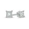 Zales 1/3 Ct. T.W. Princess-Cut Diamond Solitaire Stud Earrings In 14K White Gold (I/I2) Earrings