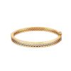 Zales Oro Diamante Diamond-Cut Lattice Bangle In 14K Two-Tone Gold Bracelets