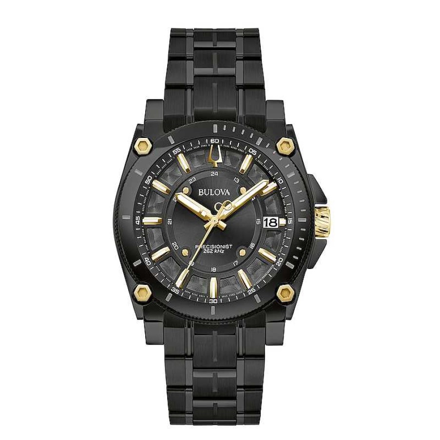 Bulova Men'S Bulova Icon Black Ip Watch With Black Dial (Model: 98B408) Watches