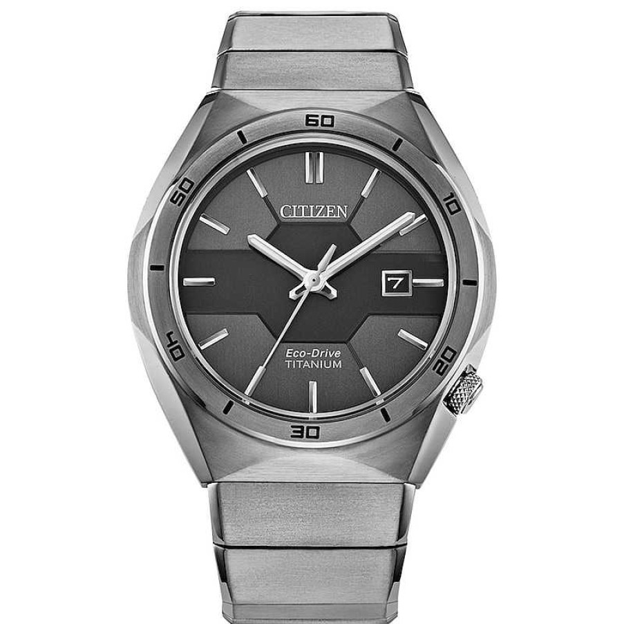 Citizen Men'S Citizen Eco-Drive® Armor Super Titanium Watch With Black Dial (Model: Aw1660-51H) Watches